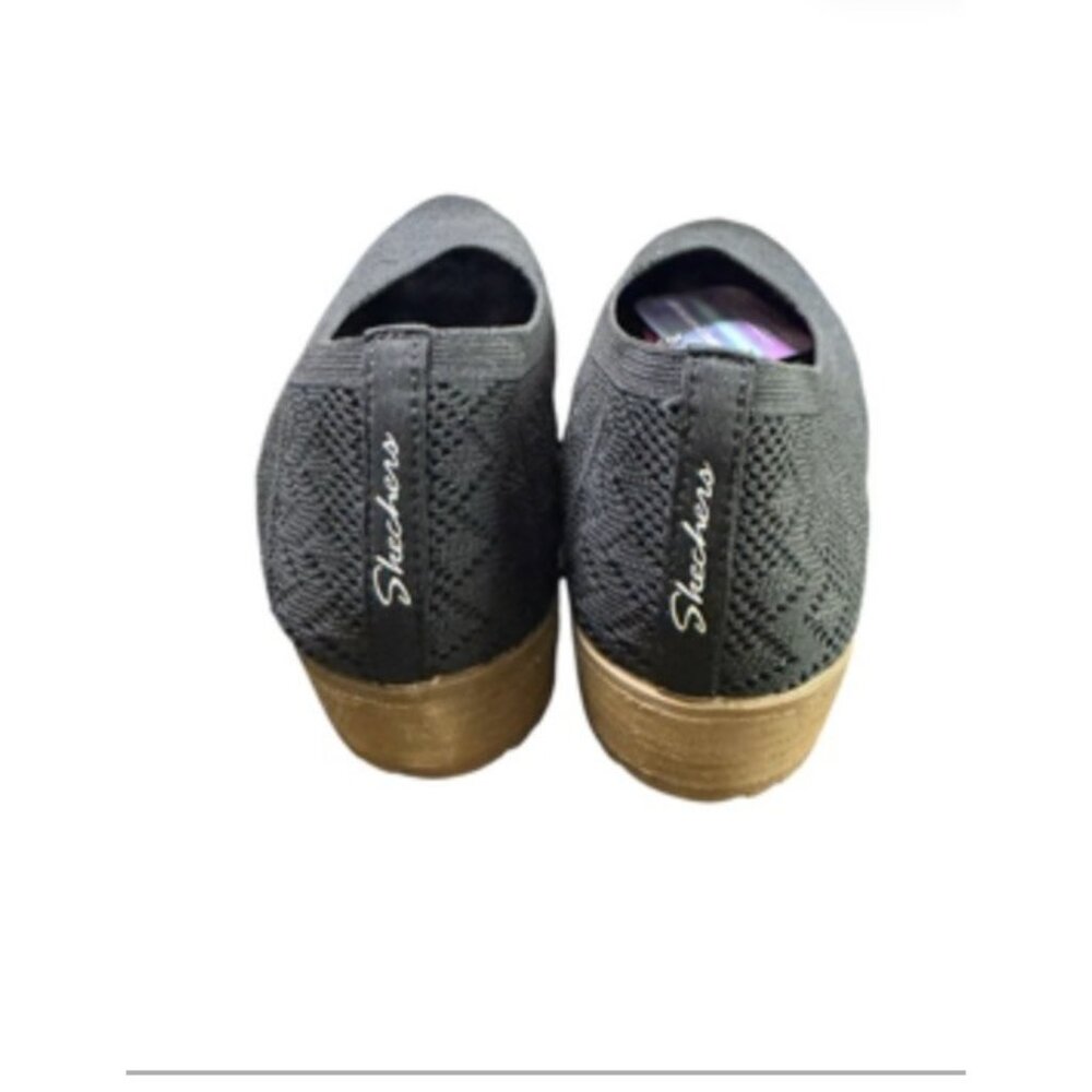 Skechers Cleo Shoes Womens 7.5 Cleo 2.0 Slip On Ballet Flats 158343 Black - Picture 3 of 7